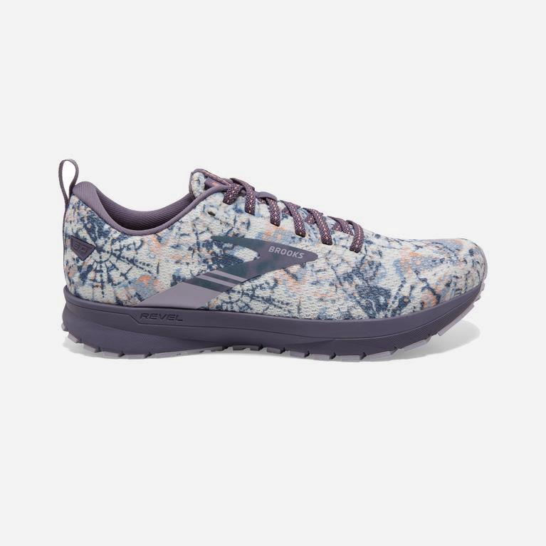 Brooks Revel 5 Womens Performance Road Running Shoes - lavender Purple/Cadet/Thistle/White - Philipp